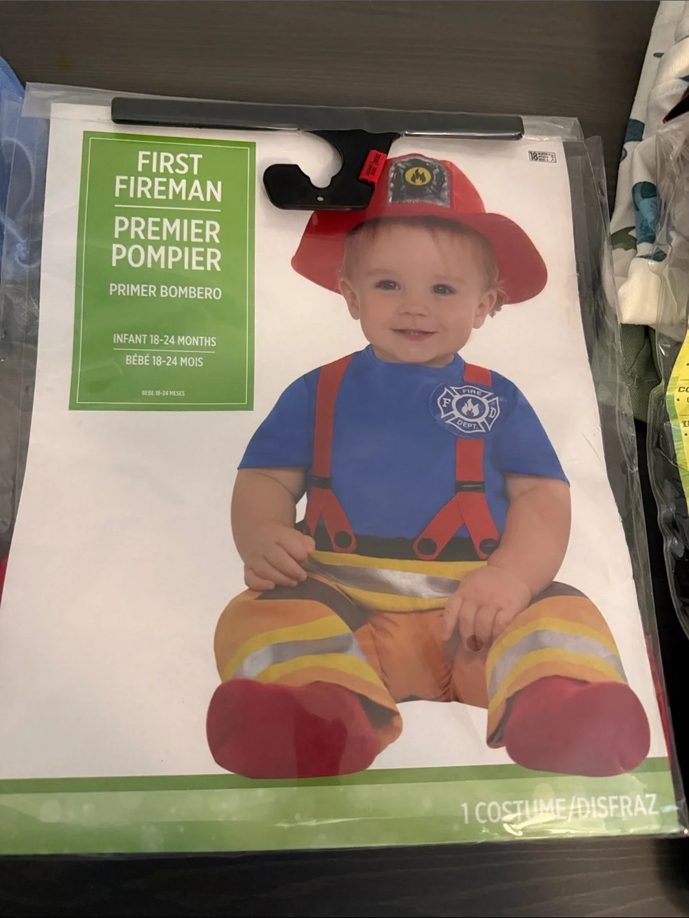 First Fireman Infant Costume - Size 18-24 months